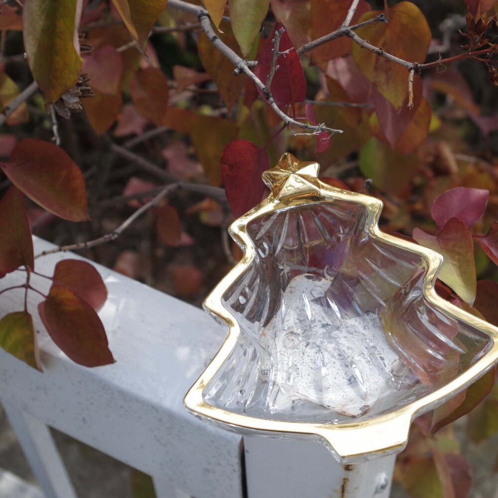 Vintage Studio Nova Sweet Dish Tree Gold Trim